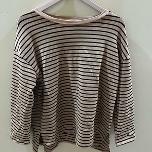 Long sleeve striped top